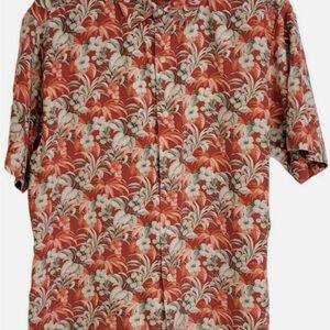 Tommy Bahama Silk Hawaiian Short Sleeve Button Down Shirt size XXLarge